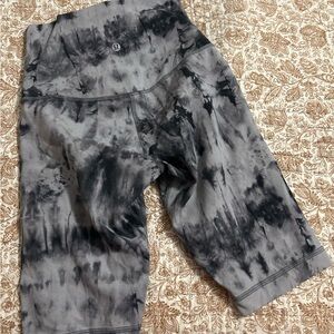lululemon athletica Black Tie-Dye Athletic Shorts